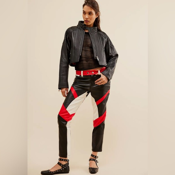 We The Free Color Block Rebel Vegan Pants BNWT - Picture 2 of 13